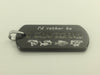 I'd Rather Be Fishing Tungsten Dog Tag Necklace