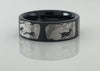 Deer and Dogs Tungsten Carbide Ring