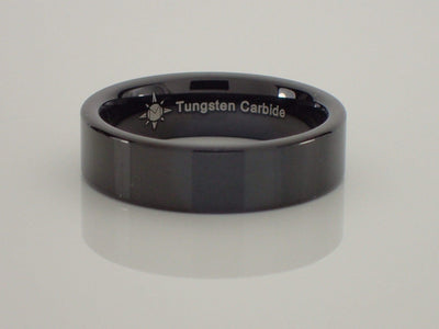 6mm Tungsten Carbide Pipe Style Ring