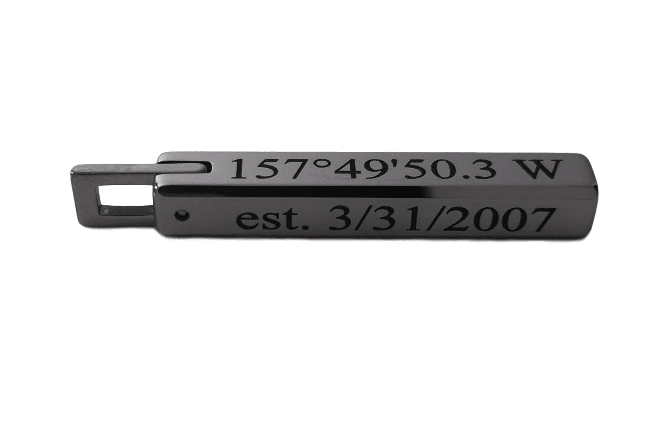 Tungsten Bar Pendant Necklace