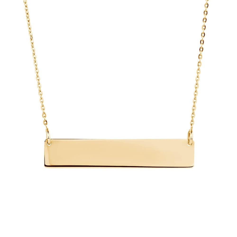 Personalized Bar Pendant Name Necklace