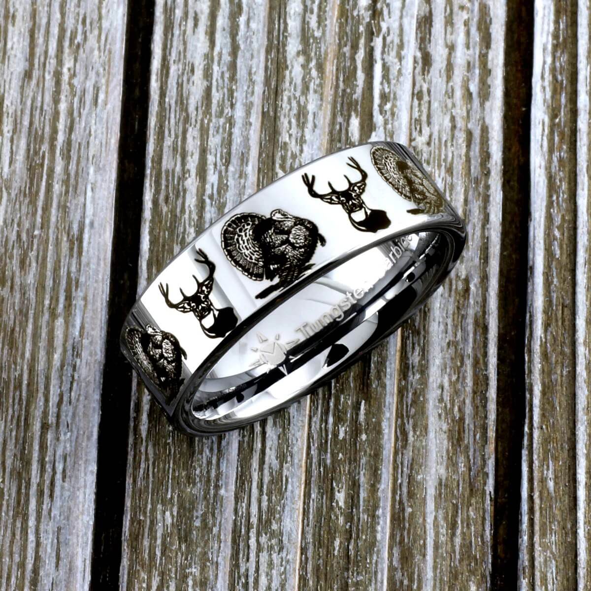Deer and Turkey Forever Ring