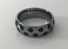 Paw Print Tungsten Dome Ring