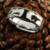 Dogs and Bear Tungsten Carbide Ring