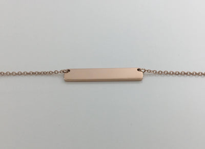 Personalized Bar Pendant Name Necklace