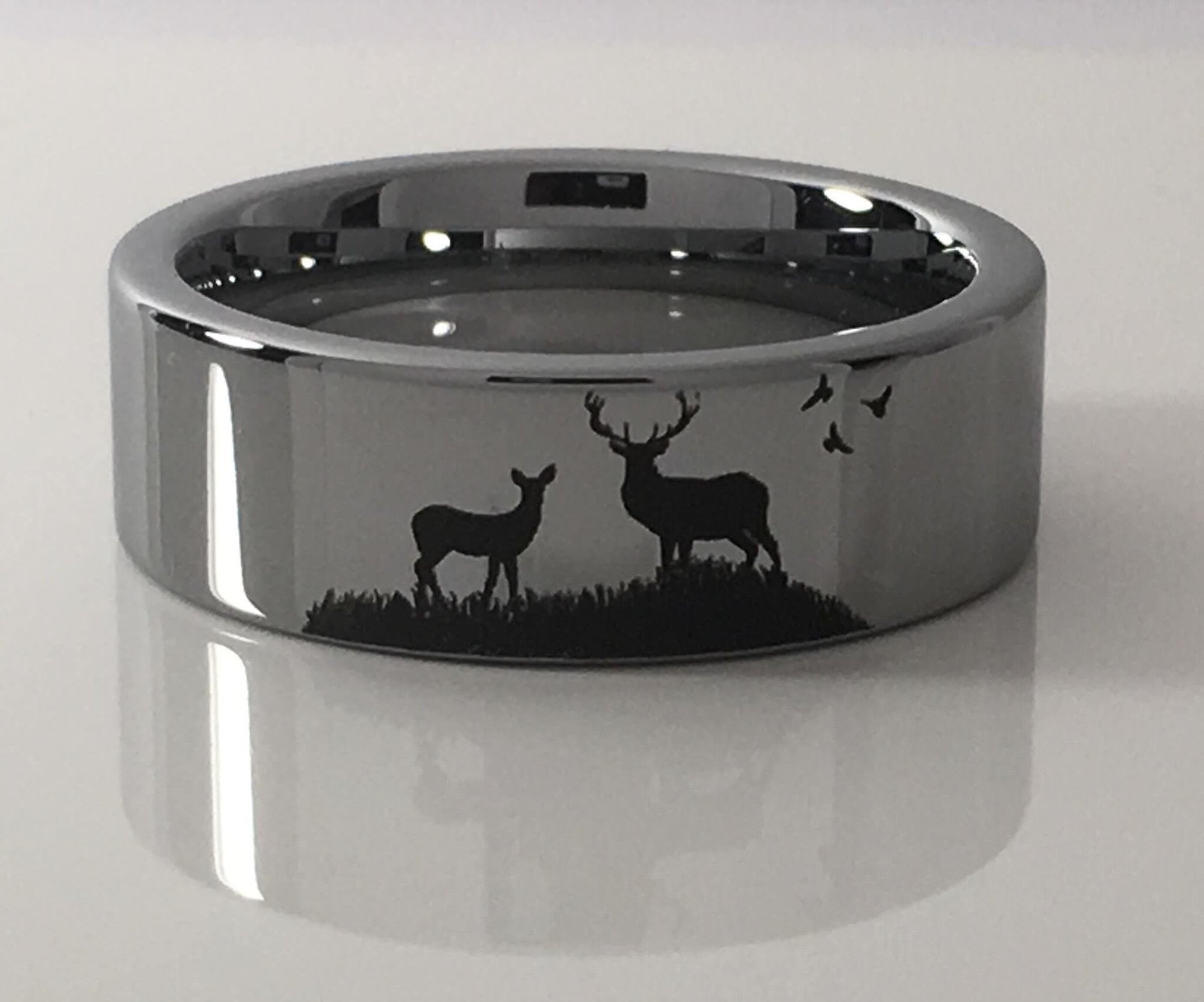 Tungsten Carbide Buck and Doe Ring