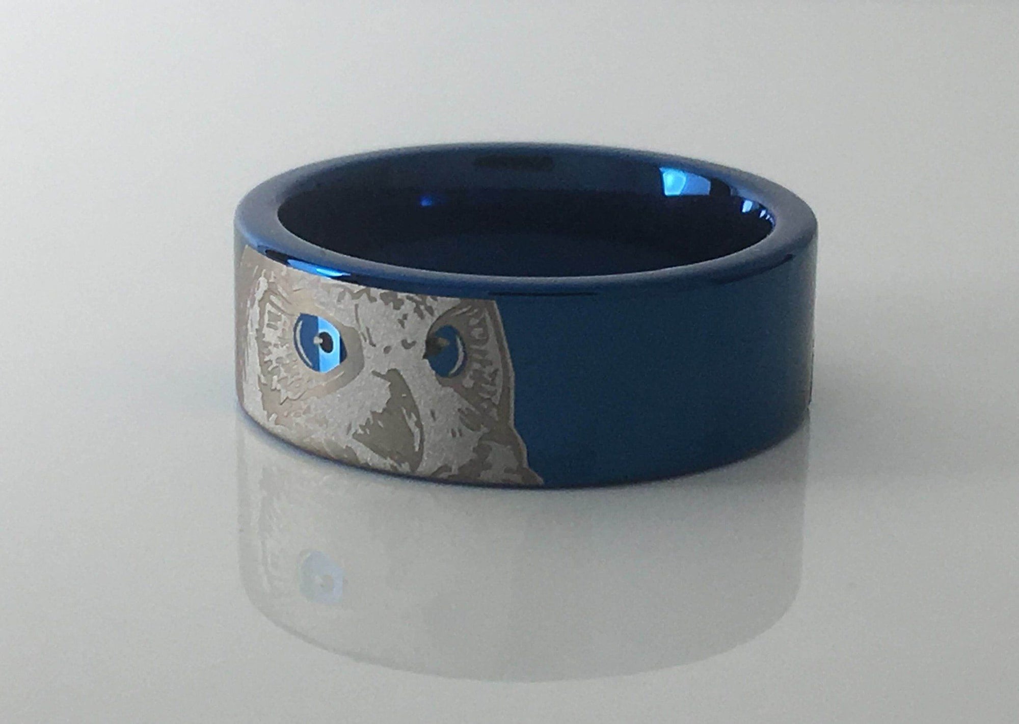 Tungsten Owl Ring