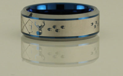Bowhunting Buck Infinity Tungsten Ring
