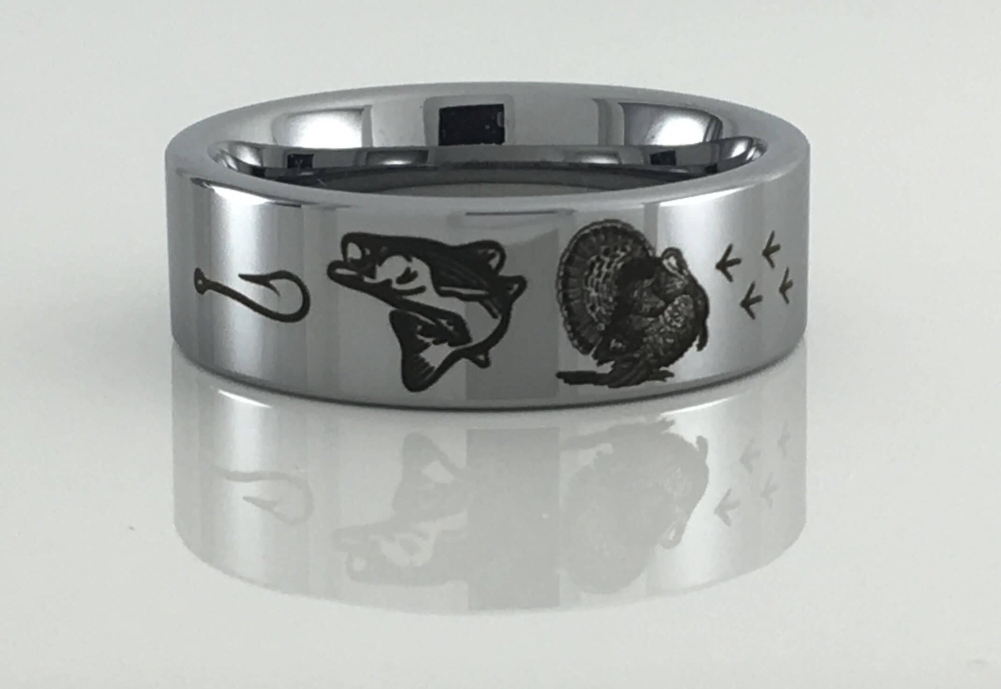 Tungsten Carbide Turkey  and Bass Ring