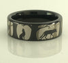 Coyote Forest Scene Ring