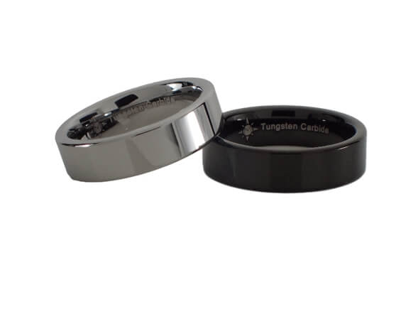 6mm Tungsten Carbide Pipe Style Ring