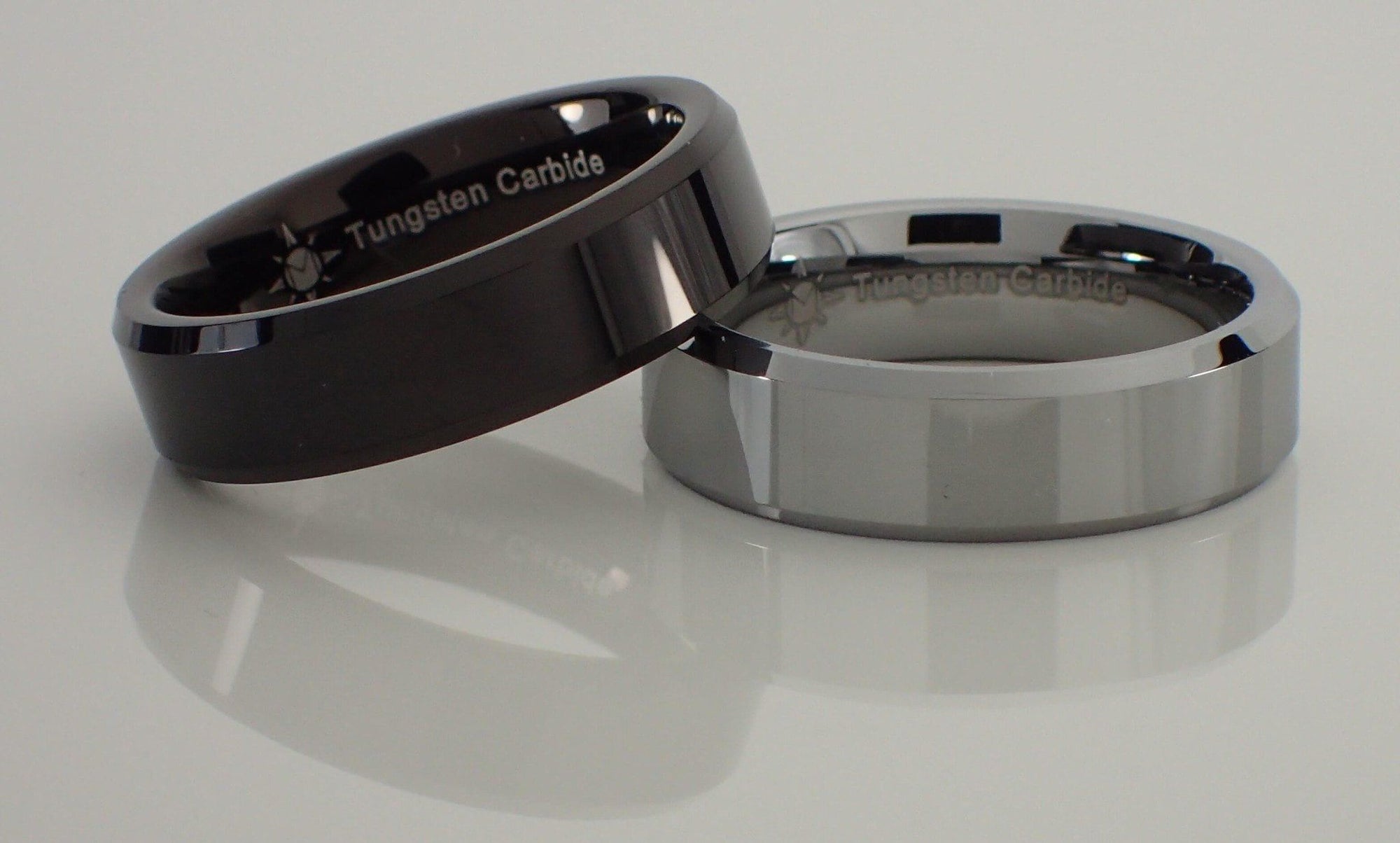 6mm Tungsten Carbide Beveled Ring