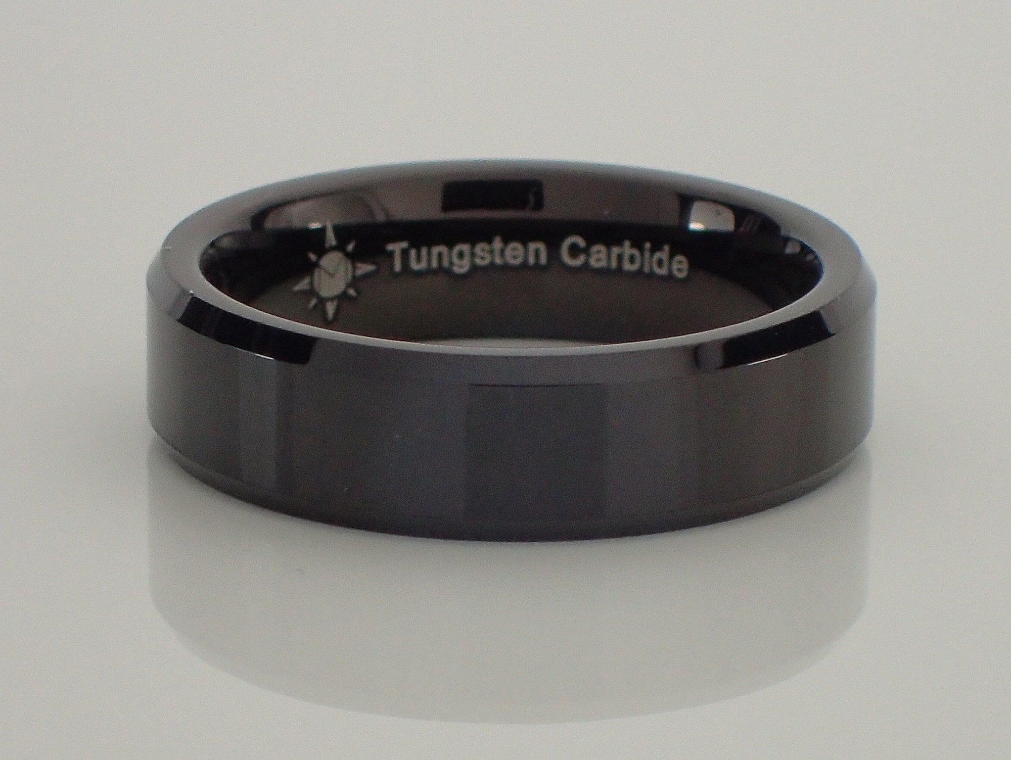 6mm Tungsten Carbide Beveled Ring