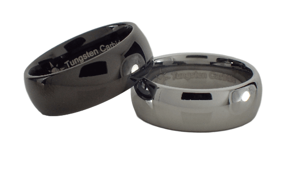8mm Tungsten Carbide Domed Ring