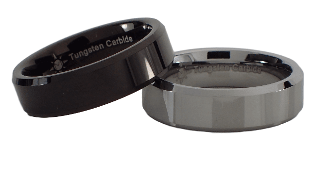 6mm Tungsten Carbide Beveled Ring
