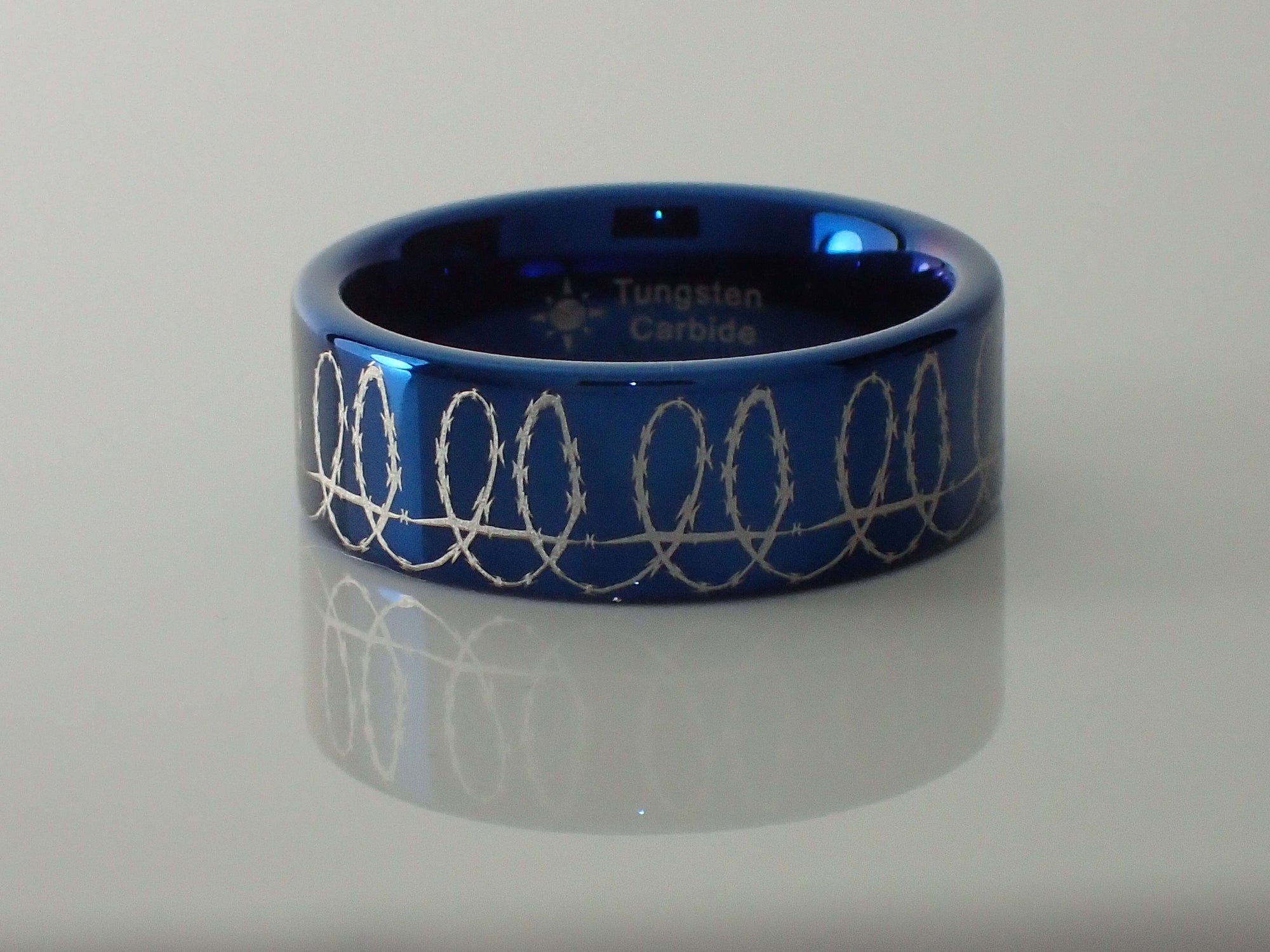 Tungsten Barbed Wire Ring