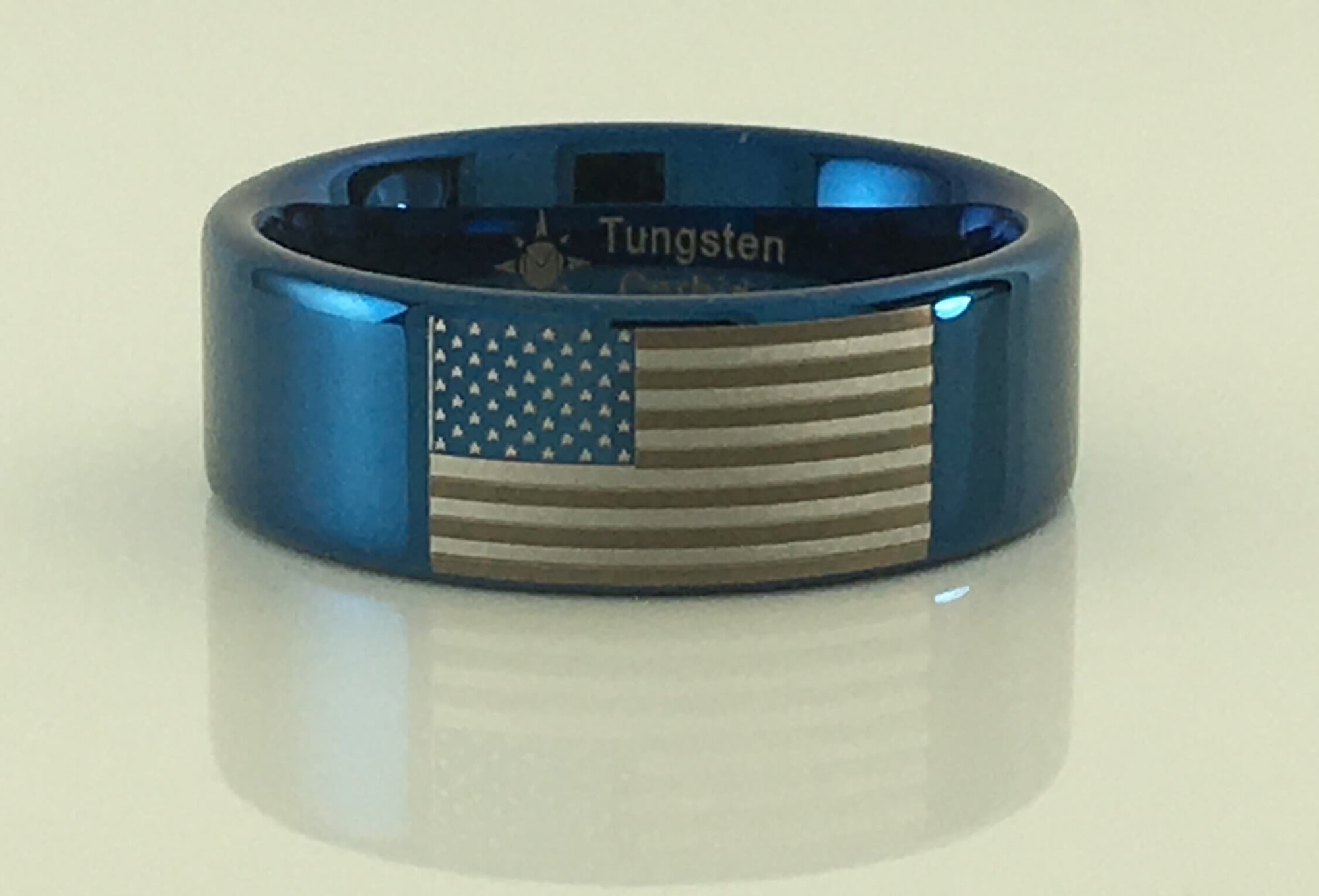 American Flag Tungsten Ring