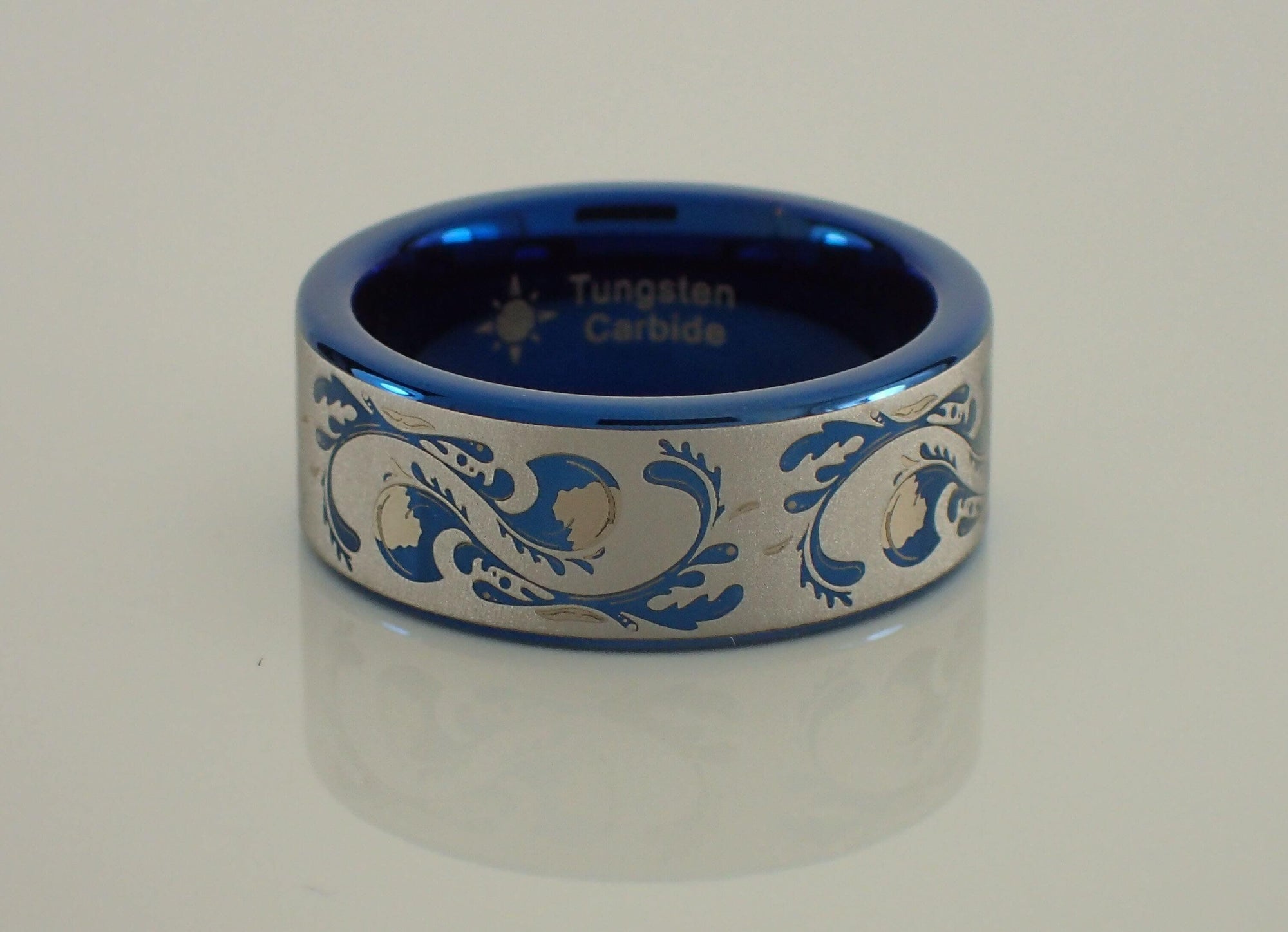 Tungsten Carbide Ocean Wave Ring