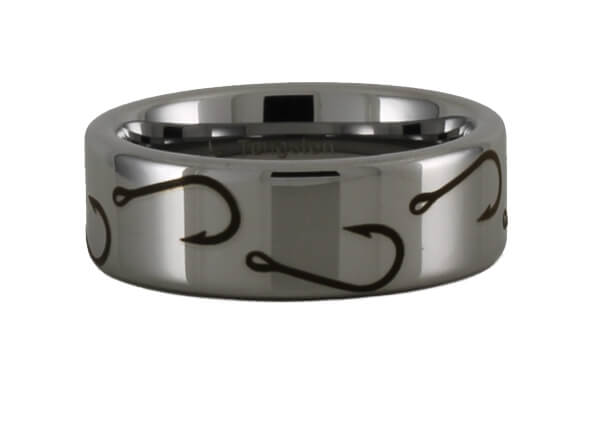 Tungsten Carbide Fish Hook Ring Tungsten Carbide Fish Hook Ring