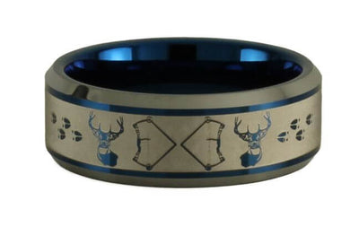Bowhunting Buck Infinity Tungsten Ring