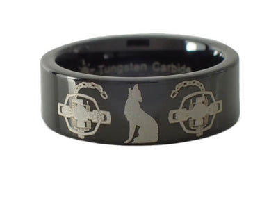 Coyote Trapping Tungsten Ring
