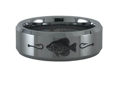 Tungsten Carbide Crappie Fish Ring - My Shinies