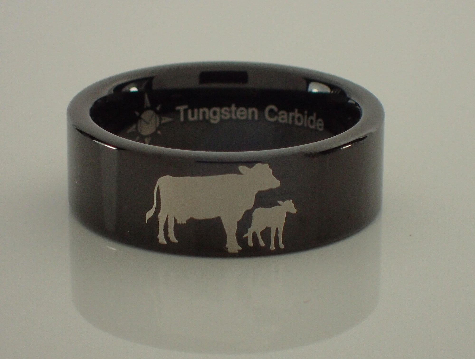 Cow and Calf Tungsten Ring