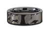 Dogs and Raccoon Tungsten Carbide Ring