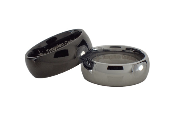 8mm Tungsten Carbide Domed Ring