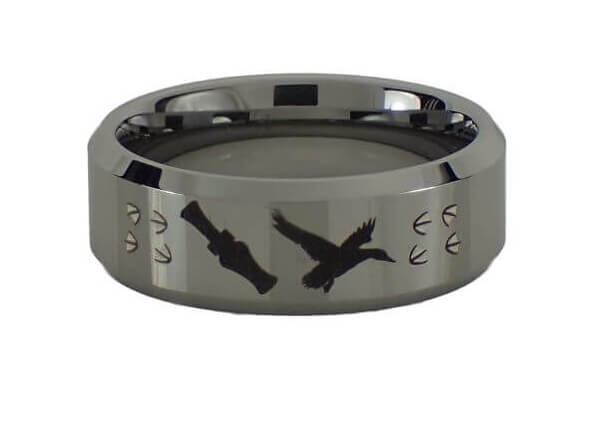 Duck and Duck Call Tungsten Ring