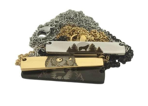 Custom Outdoor Bar Pendant Necklace