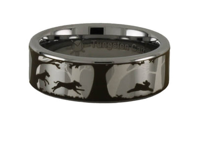 Dogs and Rabbit Tungsten Ring