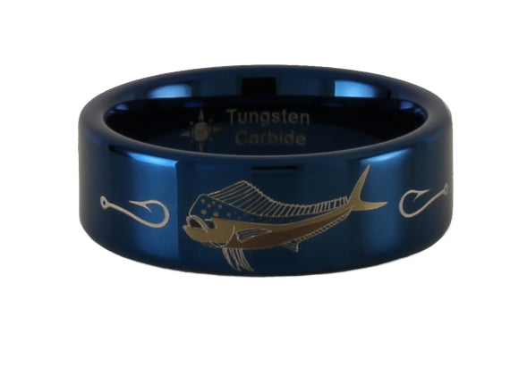 Tungsten Mahi mahi dorado dolphin fish ring