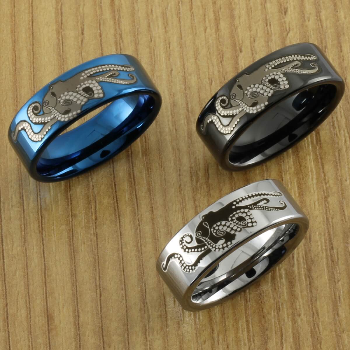 Octopus Tungsten Ring