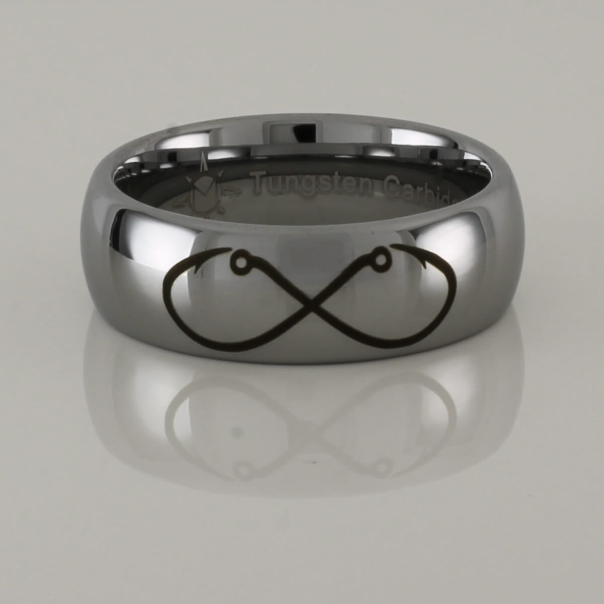 Tungsten Carbide Infinity Hooks ring