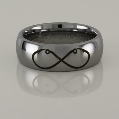 Tungsten Carbide Infinity Hooks ring