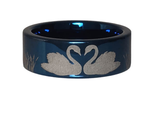 Tungsten Carbide Swan Ring