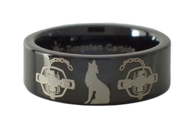 Coyote Trapping Tungsten Ring
