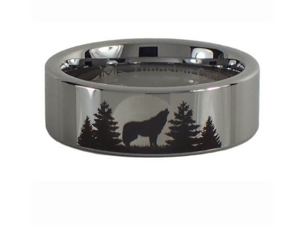 Wolf Forest Scene Ring